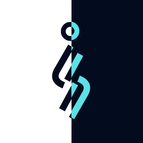 The Ishara mark isolated — a form that reads as the letter 'I' and as a Kenya Sign Language gesture